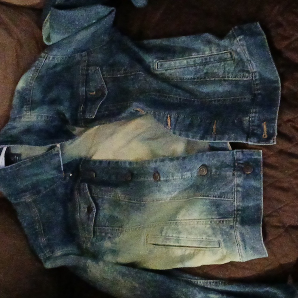 Blue Jean bleach jacket